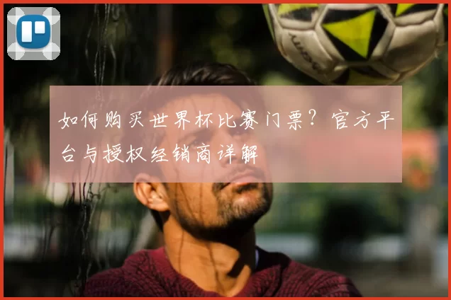 如何购买世界杯比赛门票?官方平台与授权经销商详解