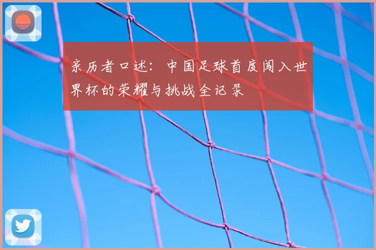 亲历者口述：中国足球首度闯入世界杯的荣耀与挑战全记录